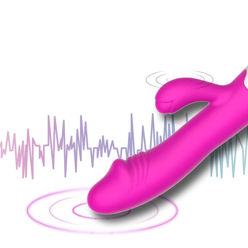 USB Rechargable Rabbit Vibrator for Women