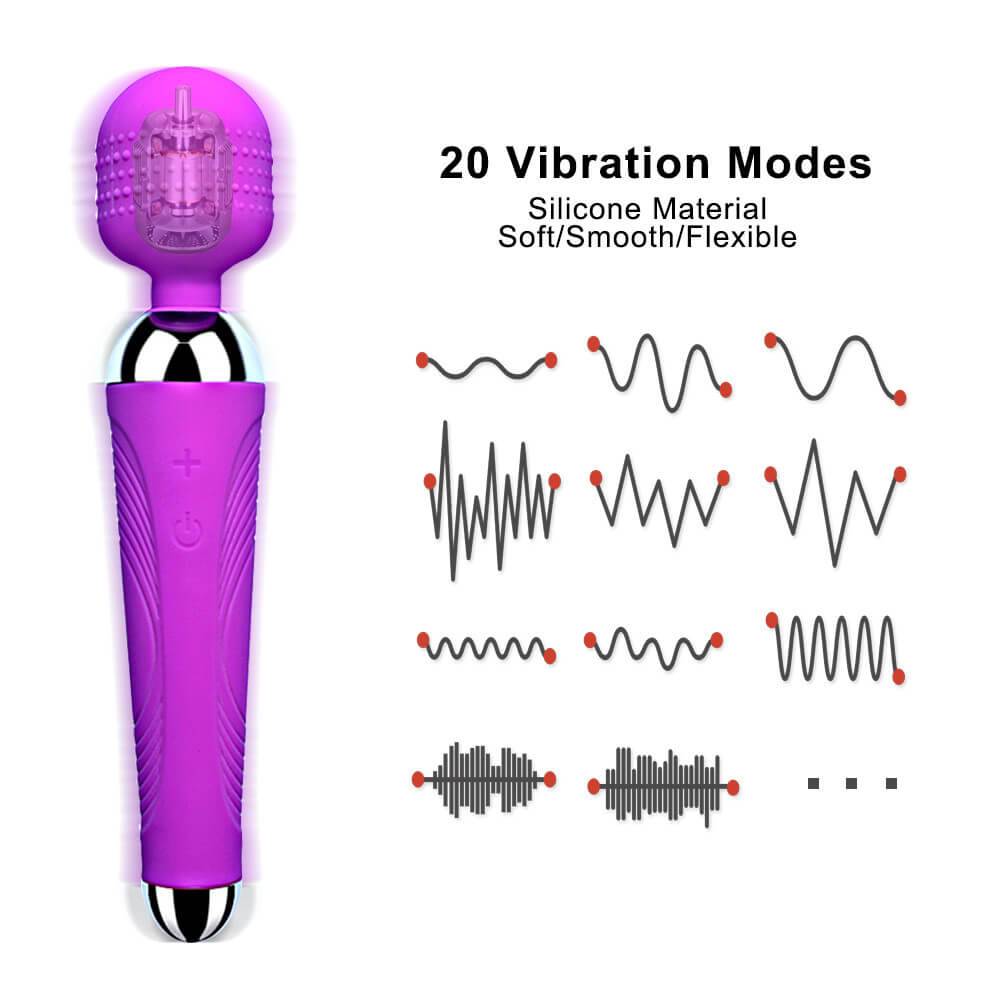 20 Vibration Modes Magic AV Wand Vibrator for Women