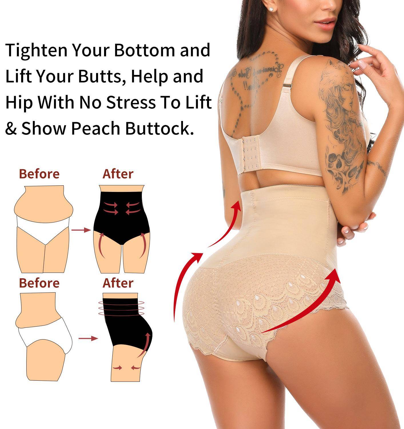Women Lingerie waist trainer body shaper Slimming Panties butt lifter Shapewear Slimming Underwear tummy control Girdle belt