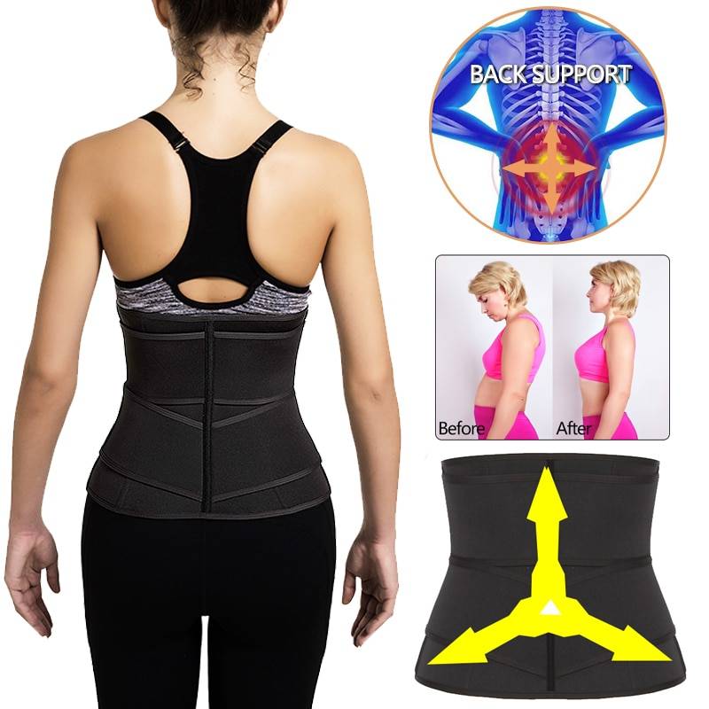 Neoprene Sweat Waist Trainer Body Shaper Tummy Corset Slimming Belt Shapewear Weight Loss Belly Band Sports Girdles Workout Belt