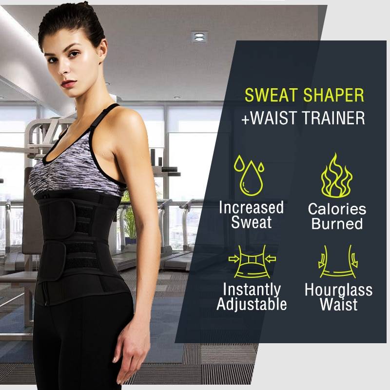 Women Waist Trainer Neoprene Body Shaper Belt Slimming Sheath Belly Reducing Shaper Tummy Sweat Shapewear Workout Shaper Corset