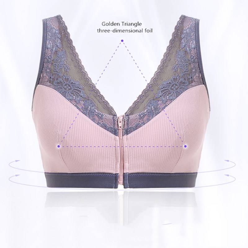 Prosthesis Bra with Front Zipper for Women