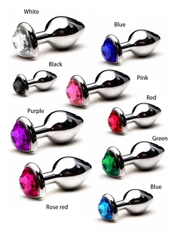 Heart Shaped Butt Plug Jewelry for Men and Women
