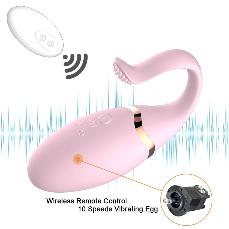 USB Rechargeable G-Spot Bullet Egg 10 Speed Vibrator for Women Solo Play