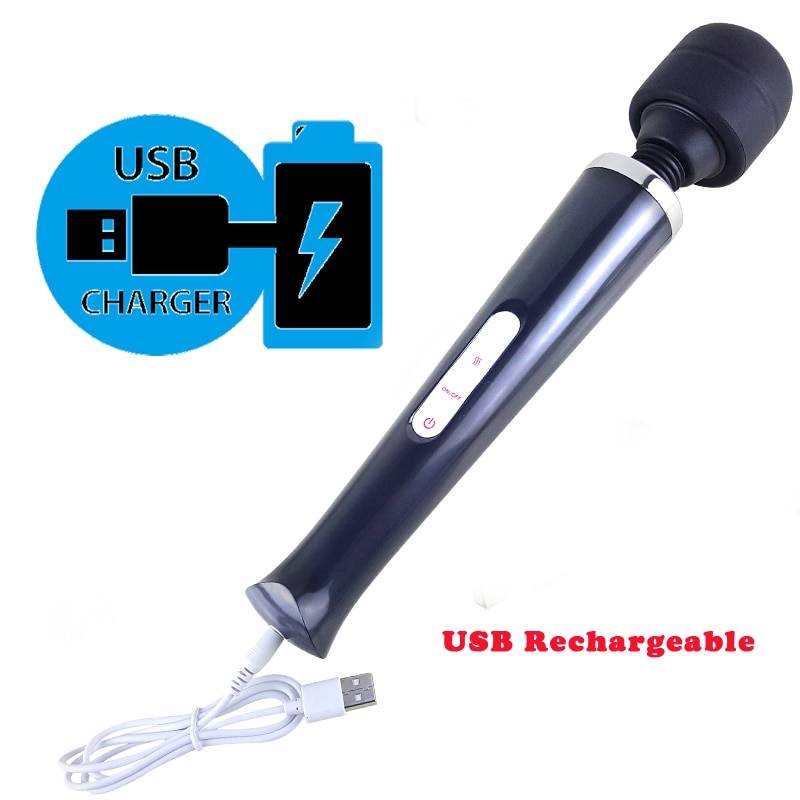 USB Rechargeable Huge Size Magic Vibrators for Women