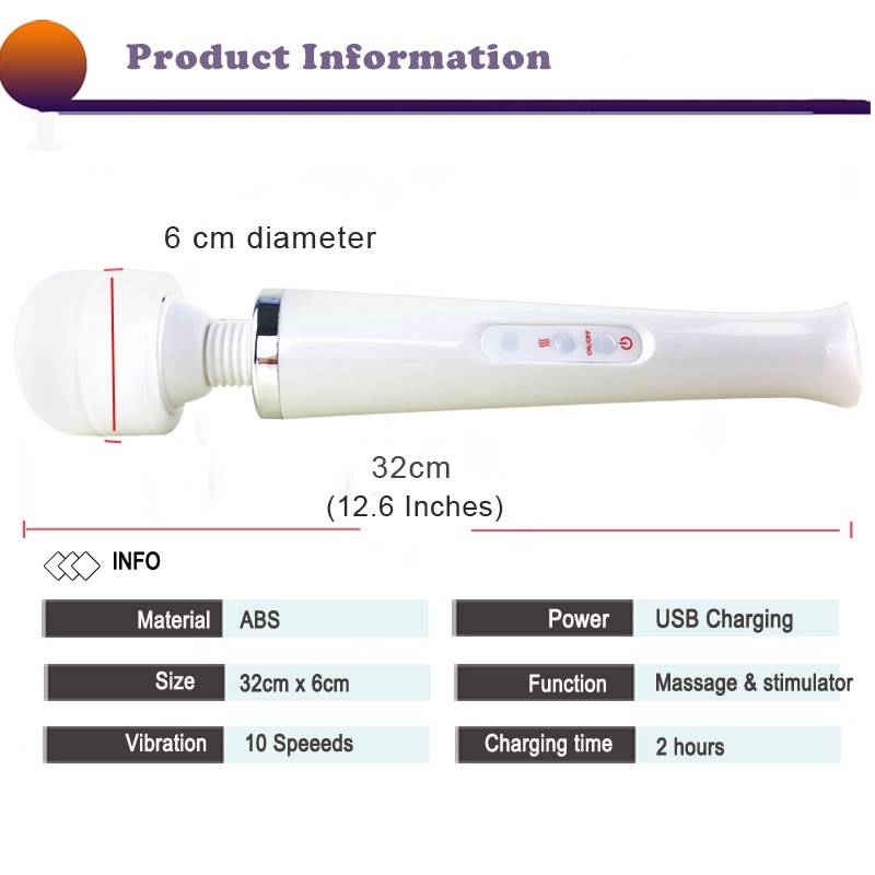 Huge Magic Wand Vibrators Sex Toys for Woman