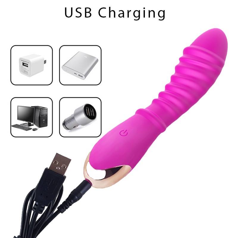 20 Speeds USB Rechargeable Real Dildo Vibrators for Women