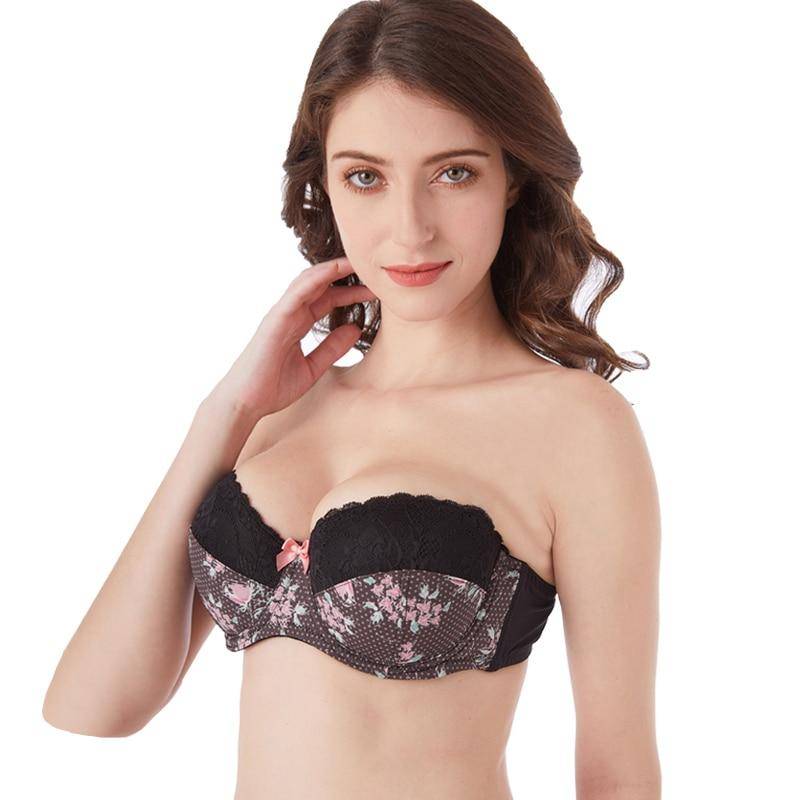Strapless Bralette Underwear for women lingerie sexy push up bra 30-40 C/D/DD/DDD/E/F/G