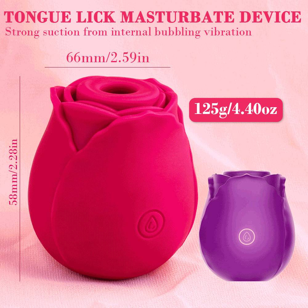 Rose Sexy Toy Vagina Sucking Vibrator for Adult Women