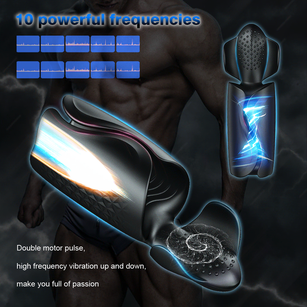 10 Vibration Modes Automatic Sex Machine 360 Degree Massage