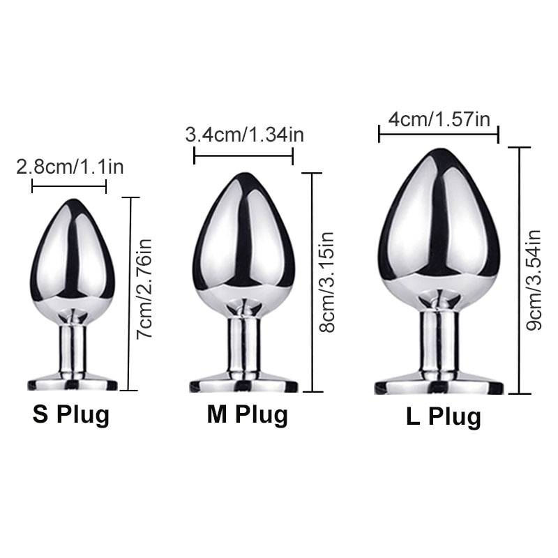 Squirrel Tail Anal Plug Sex Toy for Adult Women 3 Size