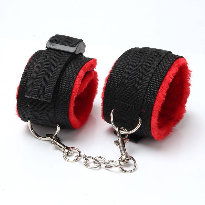Sex Handcuffs Collar Whip Gag Nipple Clamps