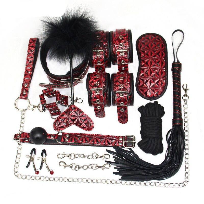 Level A PU Leather Adult Sex Toys & Accessories Set For Woman Couples