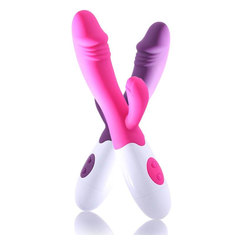 Rabbit Vibrator G Spot Dildo Masturbator Sex Toy for Women
