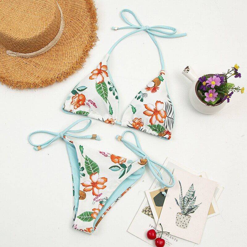 Floral Beachwear Bikini Set for Women