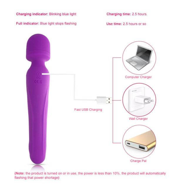 USB Rechargeable Dildo Vibrator for Women