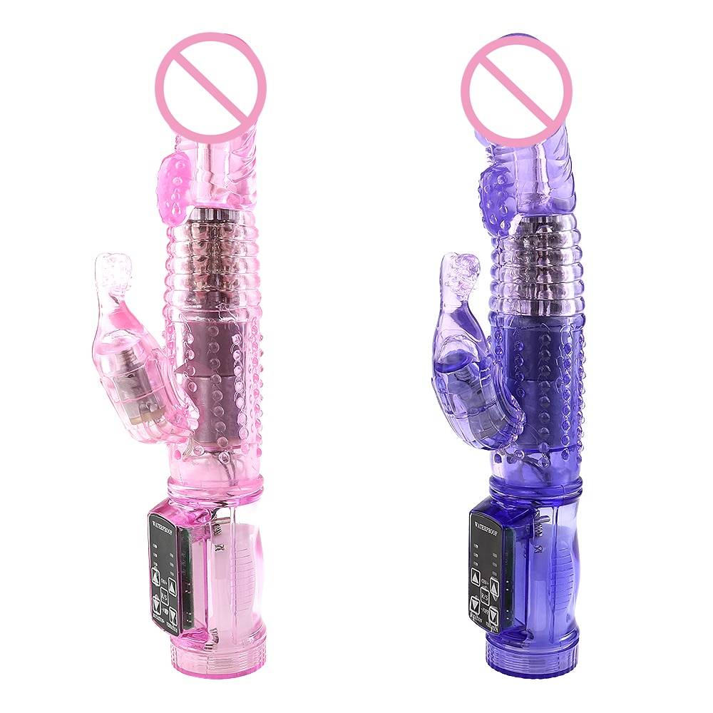 Dual Motor 12 Speeds Dildo Rabbit Vibrator