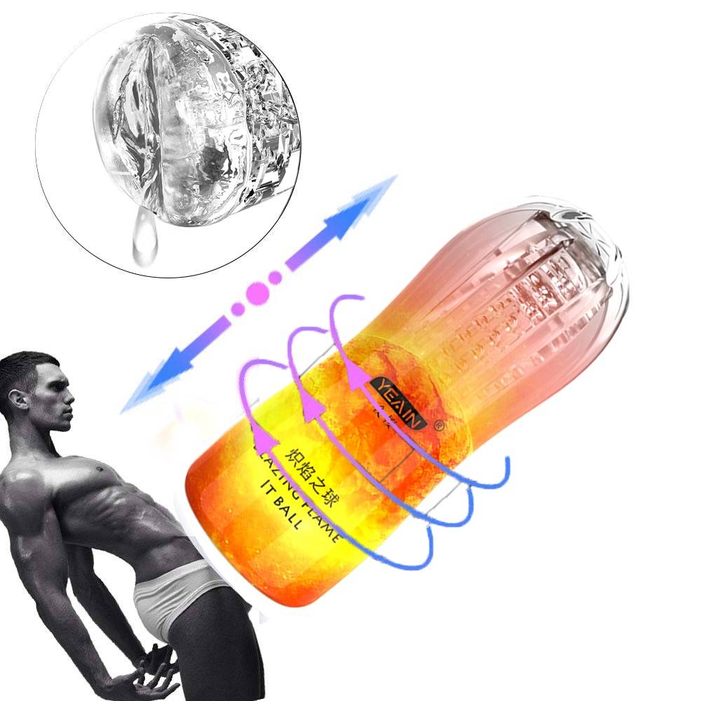 Real Sex Feeling Male Masturbators Cup with Vibration for Vaginal Sex