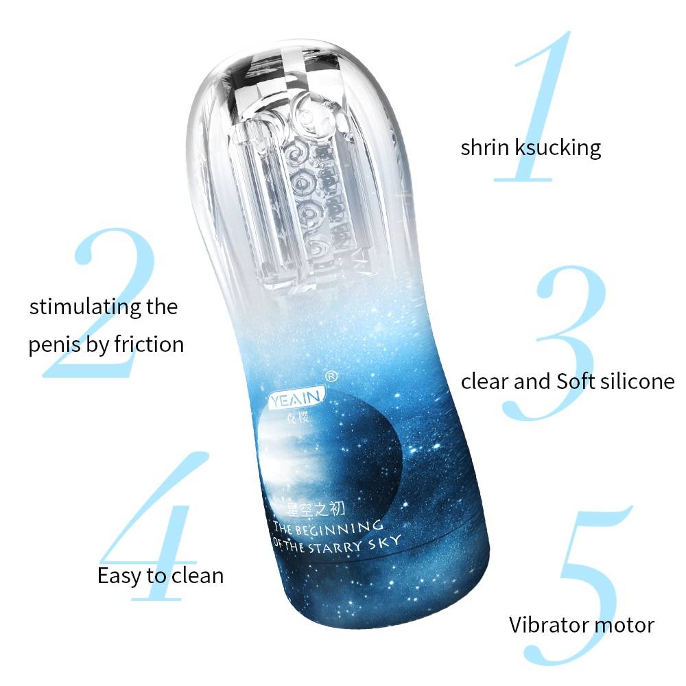 Real Sex Feeling Male Masturbators Cup with Vibration for Anal Sex