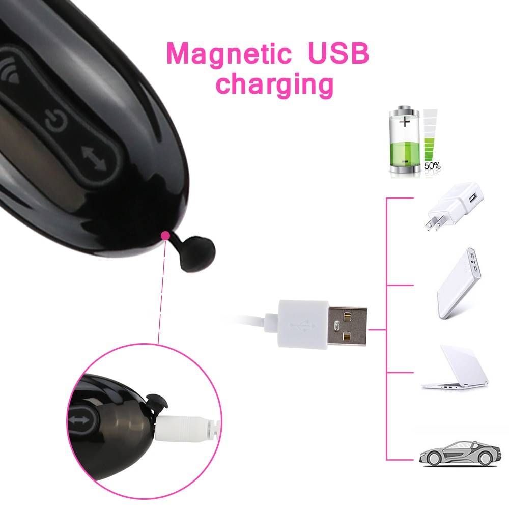 Automatic G spot Dildo USB Charging Vibrator for Hands-Free Sex Fun Purple