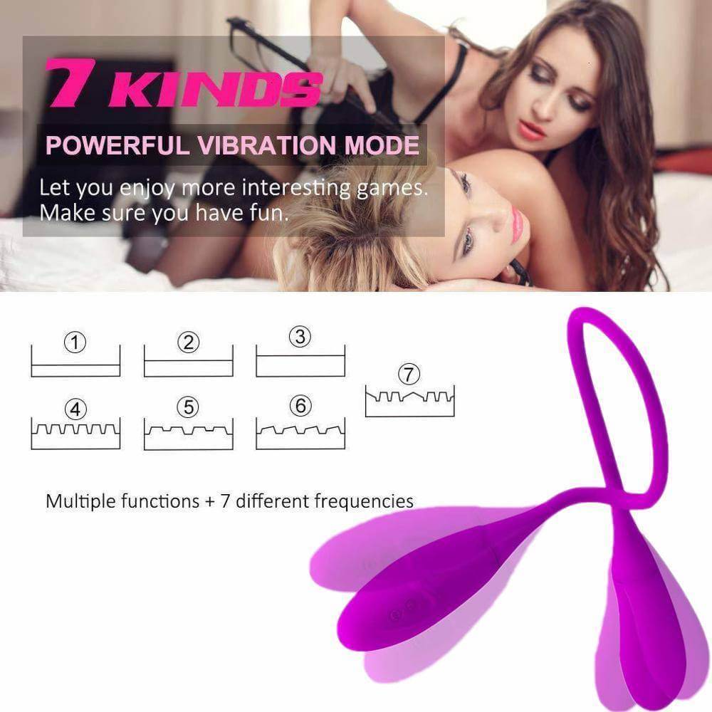 7 Speeds Double Head Vibrator for Couple & Lesbian Sex