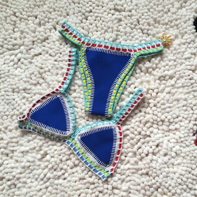 Handmade Bathing Suit Swimsuit Blue