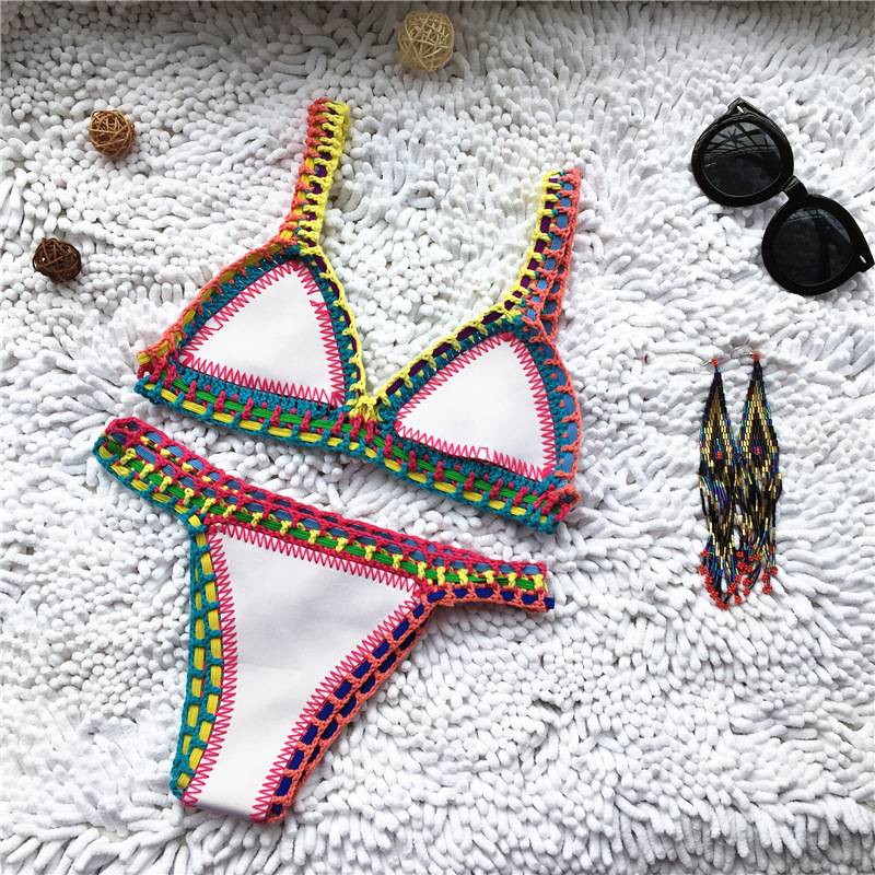 Handmade Bathing Suit Swimsuit White