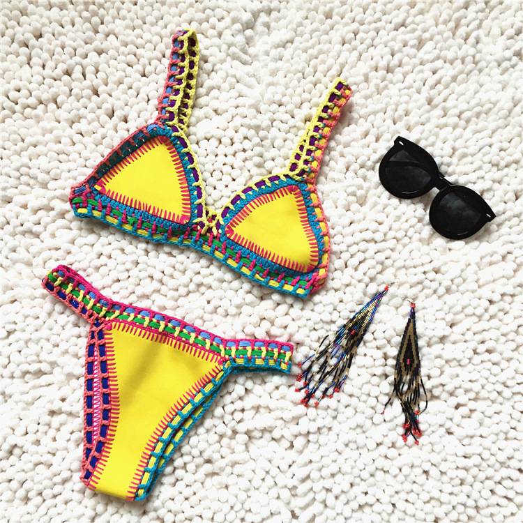 Handmade Bathing Suit Swimsuit Yellow