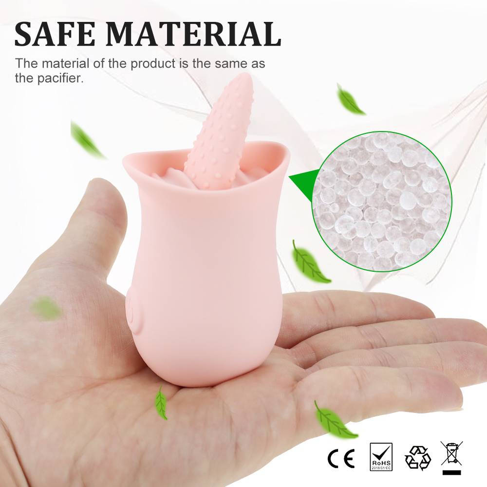Soft Tongue Licking Safe Material Vibrator Sex Toys for Women