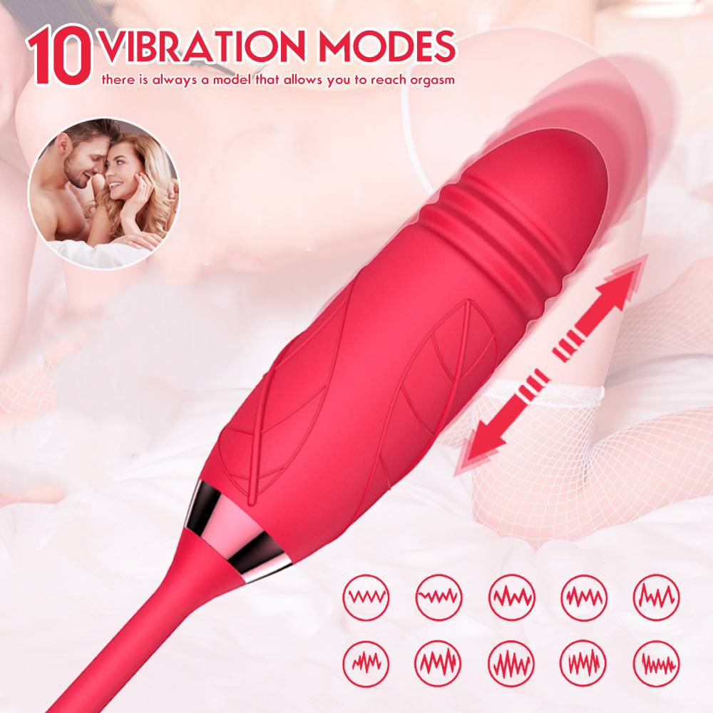 Sucking Thrusting 10 Speed Vibrating Masturbation Waterproof Sex Toys