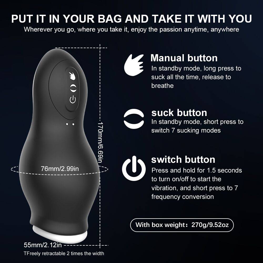 Masturbator for Men Automatic Sucking Male Machine