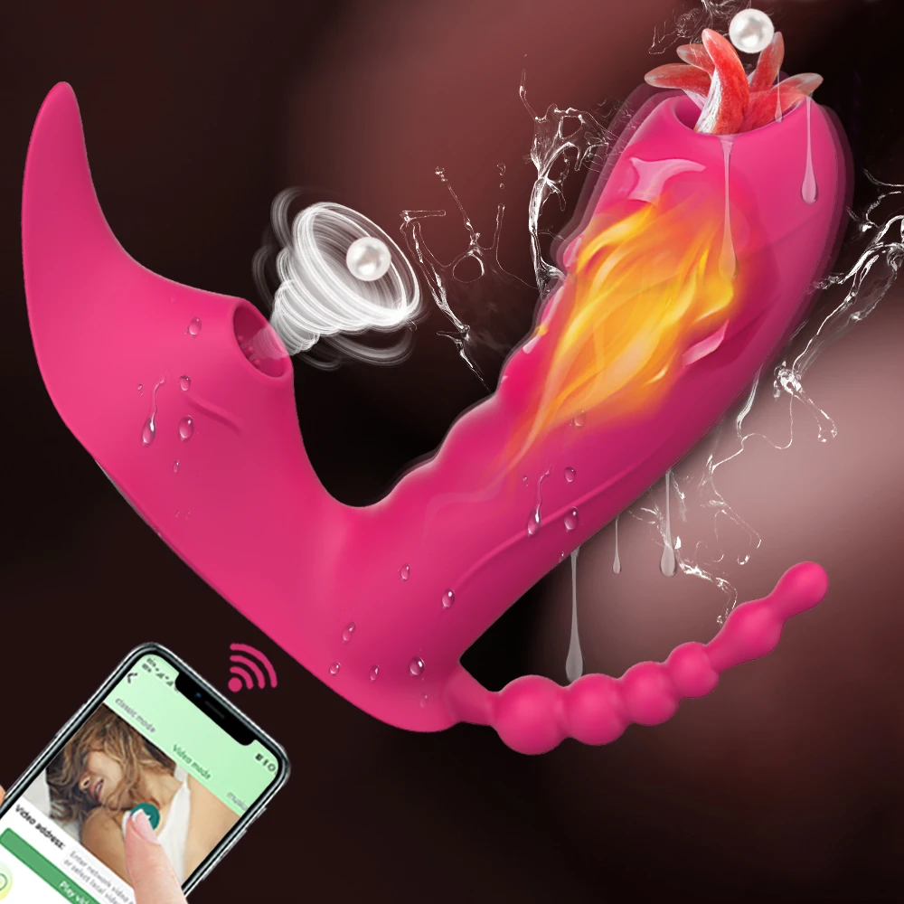 3 IN 1 Bluetooth APP Dildo Vibrator Female Masturbator Vacuum Vagina Clitoris Suck Stimulator Sex Toys for Women Couple Adult 18
